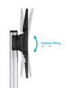 Carrello TV 37''-86'' Multimediale in Alluminio Regolabile in Altezza