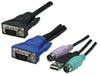 KVM Switch 8 porte combo USB + PS/2, OSD