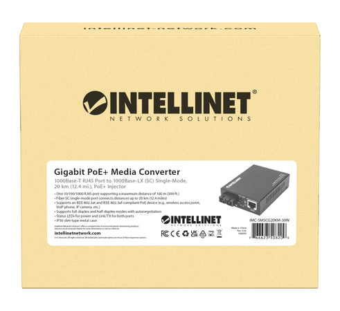 Media Converter Gigabit PoE+