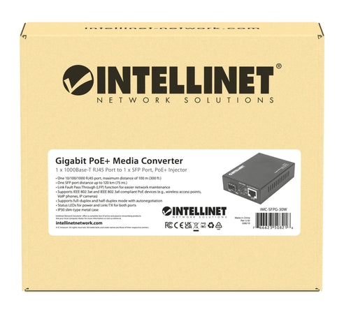 Media Converter Gigabit PoE+