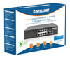 Switch Ethernet Gigabit 8 Porte PoE+ con 2 porte RJ45 Gigabit Uplink