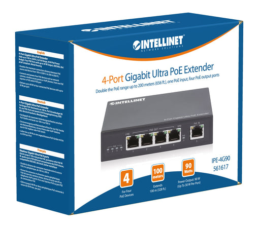 Ultra PoE Extender Gigabit 4 porte