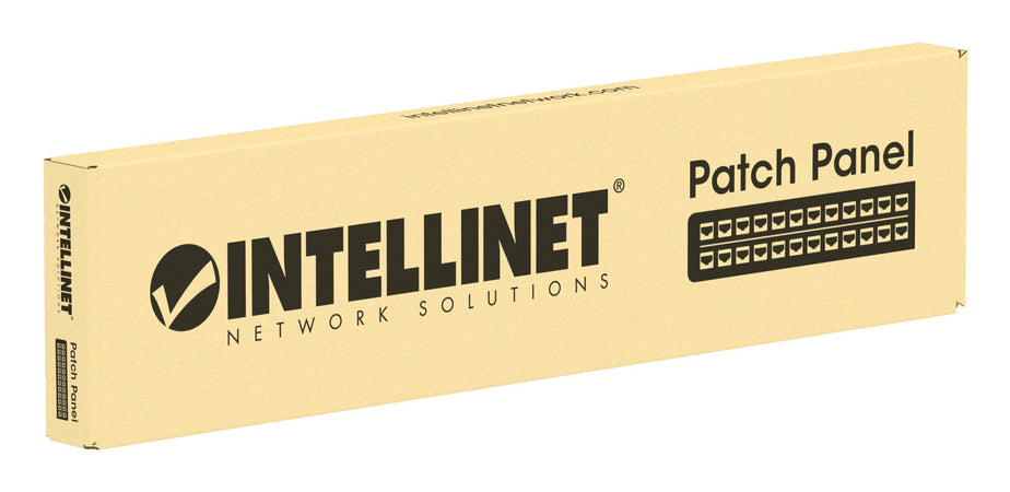 Pannello Patch 24 Posti 19'' 0.5U Cat6a Schermato Nero