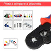Pinza Crimpare a Cricchetto per Capicorda con 1200 Terminali 2.5-6.0 mm