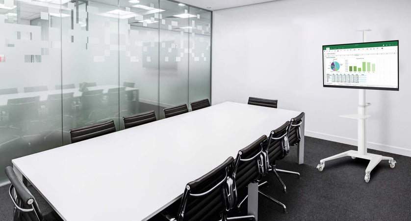 Supporto da Pavimento per TV da 37'' a 70'' Bianco