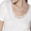 Ragno Maglia Intima Donna Mezze Maniche Lana Cotone con dettaglio in Pizzo 71857 S22 - Passarelli Biancheria