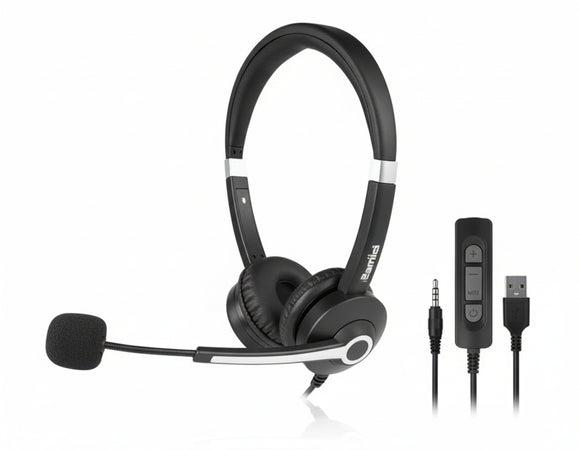 Ujs- cuffia business mic usb/jack - HHEADM-UJS