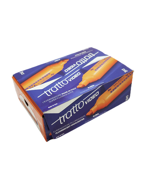Confezione 12 pezzi evidenziatore Tratto video arancio codice 03