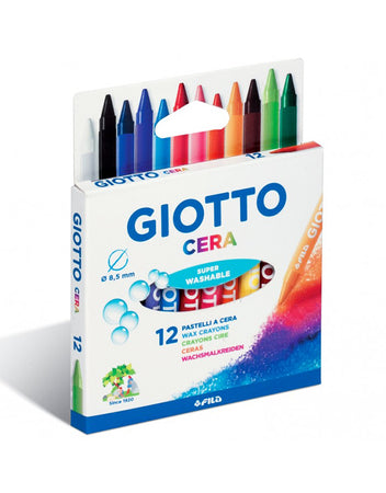 Colori a cera 12 pastelli Giotto