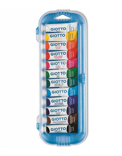 Colori a tempera Giotto 12 tubetti 7,5 ml con astuccio