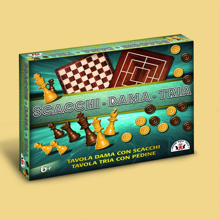 GIOCO DAMA E SCACCHI TRIA