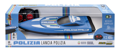 SCATOLA MOTOSCAFO POLIZIA R/C