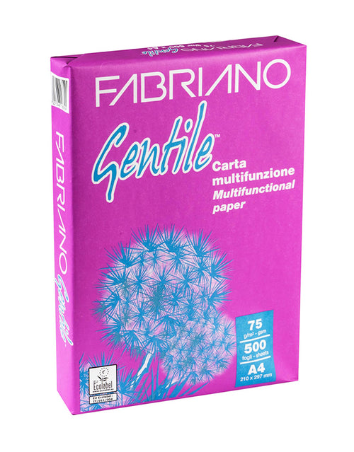 Risma di carta per fotocopie A4 Fabriano Gentile 500 fogli