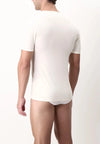 Perofil Maglia Intima da Uomo Girocollo Maniche Corte Lana/Seta/Cotone S44 - Passarelli Biancheria
