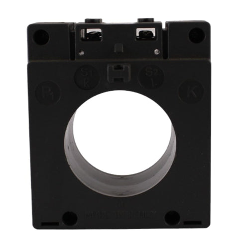 Trasformatore amperometrico 1600/5A CL.0,5 40VA attacco foro 52 rotondo Revalco
