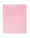 Cartellina con finestra aperta in due lati rosa
