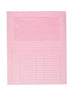 Cartellina con finestra aperta in due lati rosa