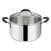 Casseruola lagostina 012896031618 tempra fonda con coperchio acciaio l