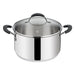 Casseruola lagostina 012896031626 tempra fonda con coperchio acciaio l