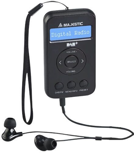 Radio dab portatile majestic rt 196 dab colore nero con uscita cuffie - RT196DAB