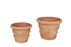 Biscottini Set 2 Vasi Terracotta Toscana Antigeliva Lavorati a Mano Made Italy D40/30
