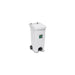 Bidone carellato stefanplast 25604 urban eco system con pedale bianco
