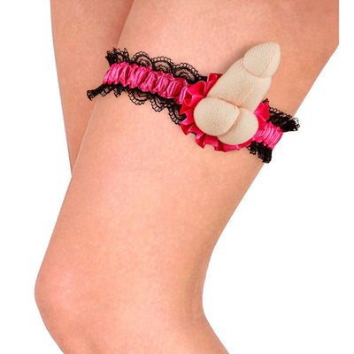 Giarrettiera sexy con pisello in gommapiuma per la sposa alla festa hot di addio al nubilato sexy gadget per adulti 18+