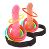 Gioco di abilità del lancio degli anelli sul pisello con cintura elastica per la sposa alla festa hot di addio al nubilato sexy gadget per adulti 18+