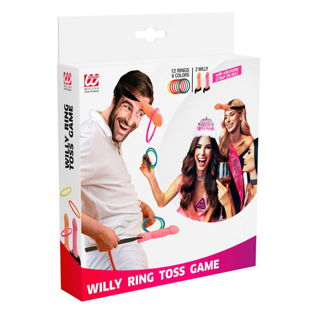 Gioco di abilità del lancio degli anelli sul pisello con cintura elastica per la sposa alla festa hot di addio al nubilato sexy gadget per adulti 18+