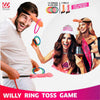Gioco di abilità del lancio degli anelli sul pisello con cintura elastica per la sposa alla festa hot di addio al nubilato sexy gadget per adulti 18+