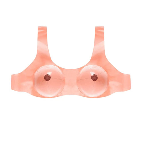 Tette gonfiabili indossabili con spalline da travestimento sexy Carnevale Halloween addio al nubilato celibato gadget per adulti 18+