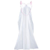 Velo lungo da sposa in tulle bianco con corna rosa da diavolo per la festa hot di addio al nubilato sexy gadget per adulti 18+