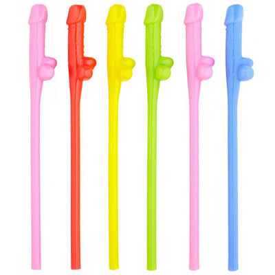 6 cannucce divertenti riutilizzabili con piselli colorati per la sposa alla festa hot di addio al nubilato sexy gadget per adulti 18+