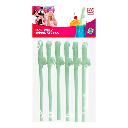 6 cannucce pisello fluorescenti per la sposa alla festa hot di addio al nubilato sexy gadget per adulti 18+