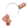 Cerchietto per capelli con pisello che attraversa trafigge la testa per la sposa alla festa hot di addio al nubilato sexy gadget per adulti 18+
