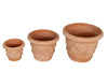 Biscottini Biscottini Set 3 Vasi in Terracotta Galestro Artigianali 100% Made Italy