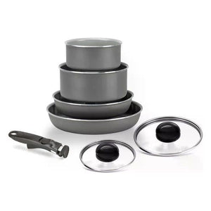 Batteria pentole alluflon moneta 00996532 melodia grigio