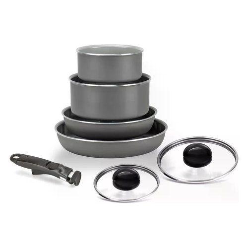 Batteria pentole alluflon moneta 00996532 melodia grigio