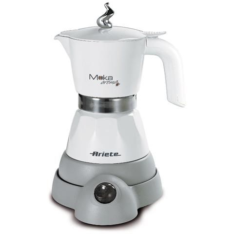 Ariete 1358 moka aroma - moka elettrica 2/4 tazze - autospegnimento - mantenimento temperatura per 30' - 400 watt - bianco - 00M135810AR0