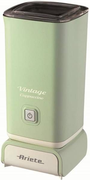 Ariete 2878 cappuccinatore vintage - montalatte a caldo e a freddo - cappuccino, cioccolata, infusi liofilizzati - 500 watt - verde - 00C287804AR0