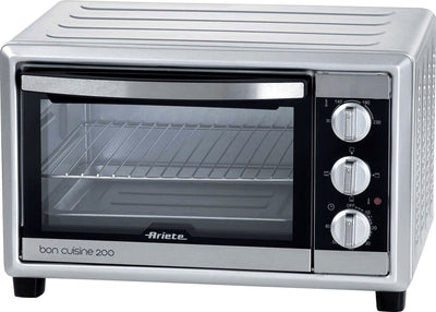 Ariete 981 bon cuisine 200 - forno elettrico 20 litri - doppio vetro - temperatura max 230° - 1380 watt - 3 posizioni cottura - timer 60’ - ART98111