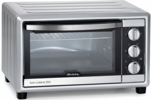 Ariete 984 forno elettrico ventilato 25 litri - bon cuisine 250 - doppio vetro - temperatura max 230° - 1500 watt - 6 posizioni cottura - timer 60’ - ARI984