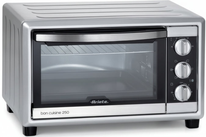 Ariete 984 forno elettrico ventilato 25 litri - bon cuisine 250 - doppio vetro - temperatura max 230° - 1500 watt - 6 posizioni cottura - timer 60’ - ARI984