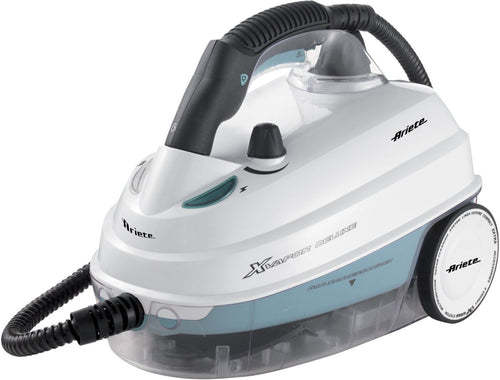 Ariete 4146 xvapor deluxe - pulitore a vapore mobile, 5 bar, vano portaccessori integrato, autonomia fino a 55', cavo 6 m, 1500w, bianco - ARI4146