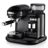 Ariete 1318 moderna macchina per caffè espresso con macinacaffè integrato, per caffè in grani e macinato, cappuccinatore per schiuma di latte, 1 filtro, 1080 w, 800 cc, nero - 131802