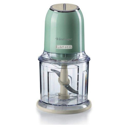 Ariete 438, tritatutto vintage, chopper e tritaghiaccio, 2 velocità, 4 lame in acciaio inox, tazza graduata 600 ml, 400 w, verde - 00C043804AR0