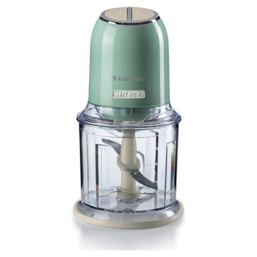 Ariete 438, tritatutto vintage, chopper e tritaghiaccio, 2 velocità, 4 lame in acciaio inox, tazza graduata 600 ml, 400 w, verde - 00C043804AR0
