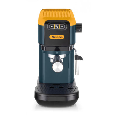 Ariete 1399 macchina da caffè espresso mango yellow, per polvere e cialde ese, 1300 w, capacità 1,1l, 15 bar di pressione, filtro 1, 2 tazze e cialda ese, cappuccino, giallo - 8003705123236