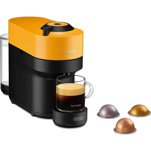 De longhi macchina da caffè vertuo pop env90.y capsule nespresso 0.56 litri colore nero / giallo - ENV90Y