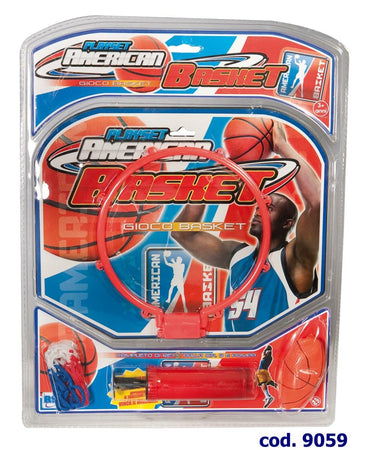 BASKET CON POMPA E PALLA